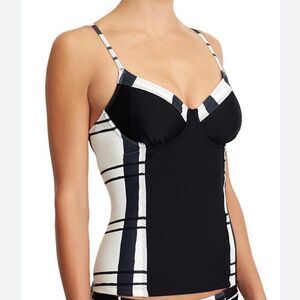 Athleta Lanikai Tankini TOP (ONLY ) BLACK SIZE 32 B/C Tall